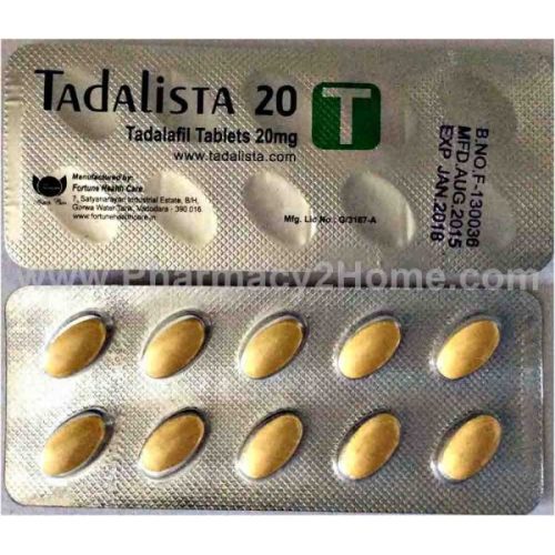 Tadalista 10 & 20 Mg (Tadalafil) Tadalista 10 & 20 Mg (Tadalafil)